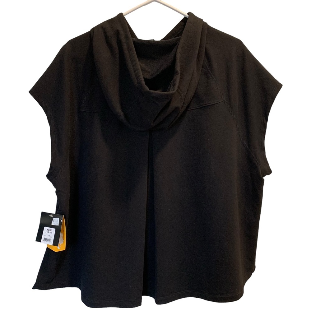 Avia Black Cropped Hoodie Size XL 16-18 - Picture 2 of 12